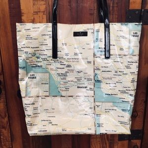 Kate Spade Map Tote Bag